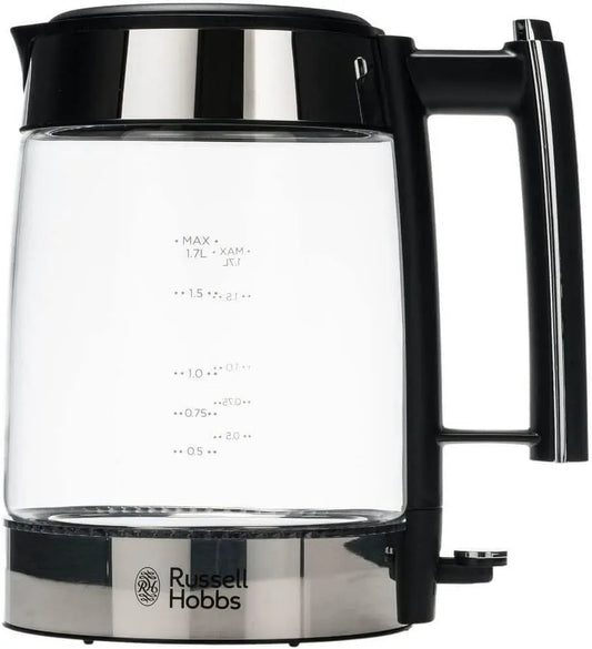 Russell Hobbs Elegance Wasserkocher, 1,7 L, 2200 W, Edelstahl