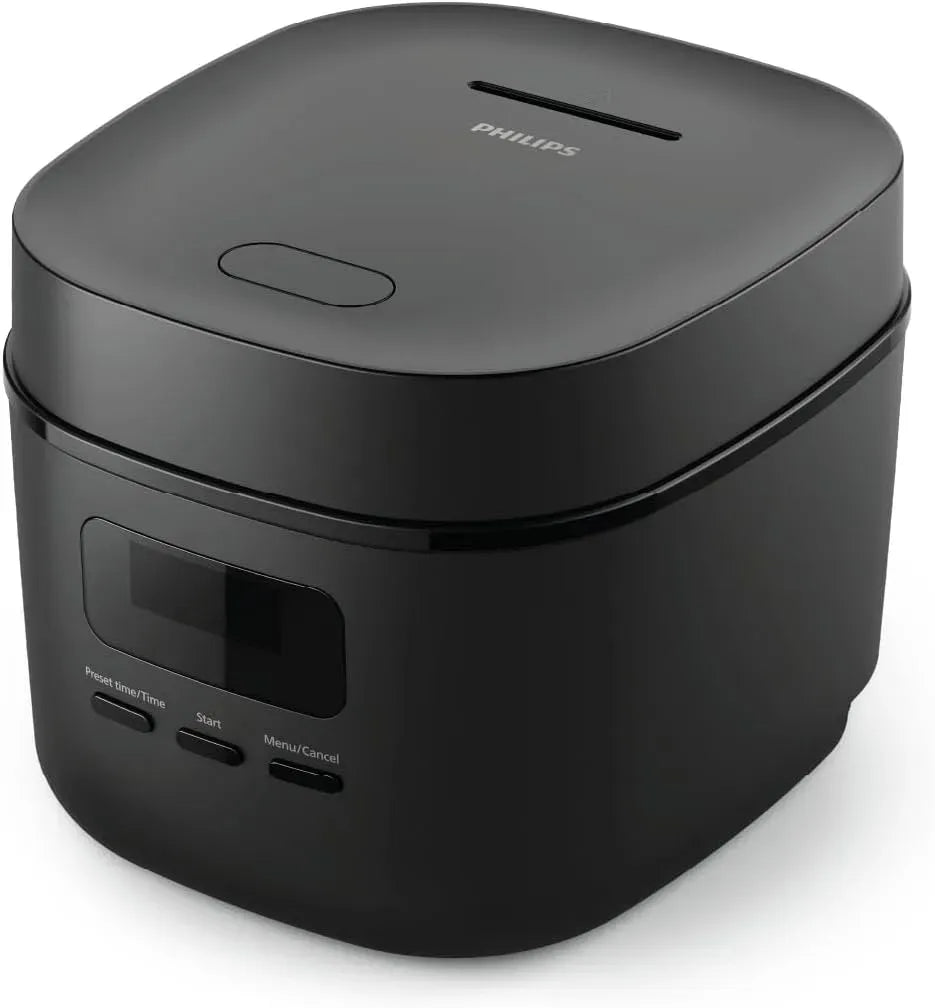 Philips Mini-Reiskocher, elektrischer Reiskocher, 0,54 L, IPS-Panel, Schwarz