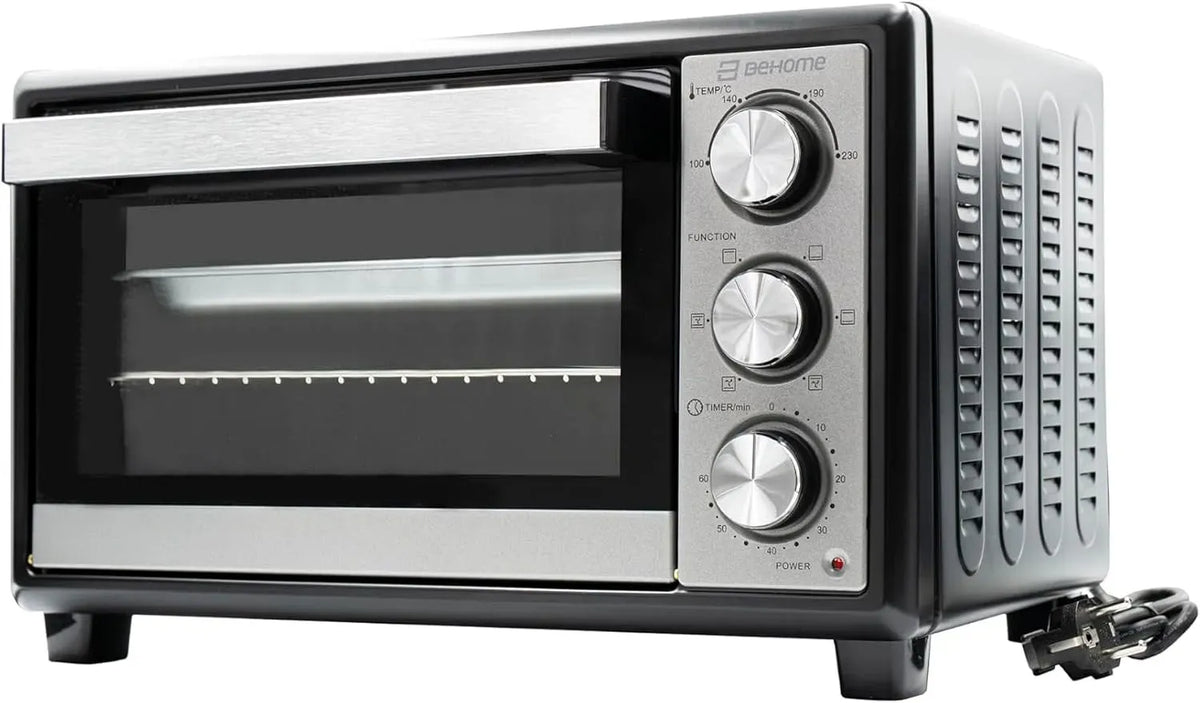 Ofen, 30 L, Timer, Grill, Antihaftbeschichtung, Glas, BEHOME