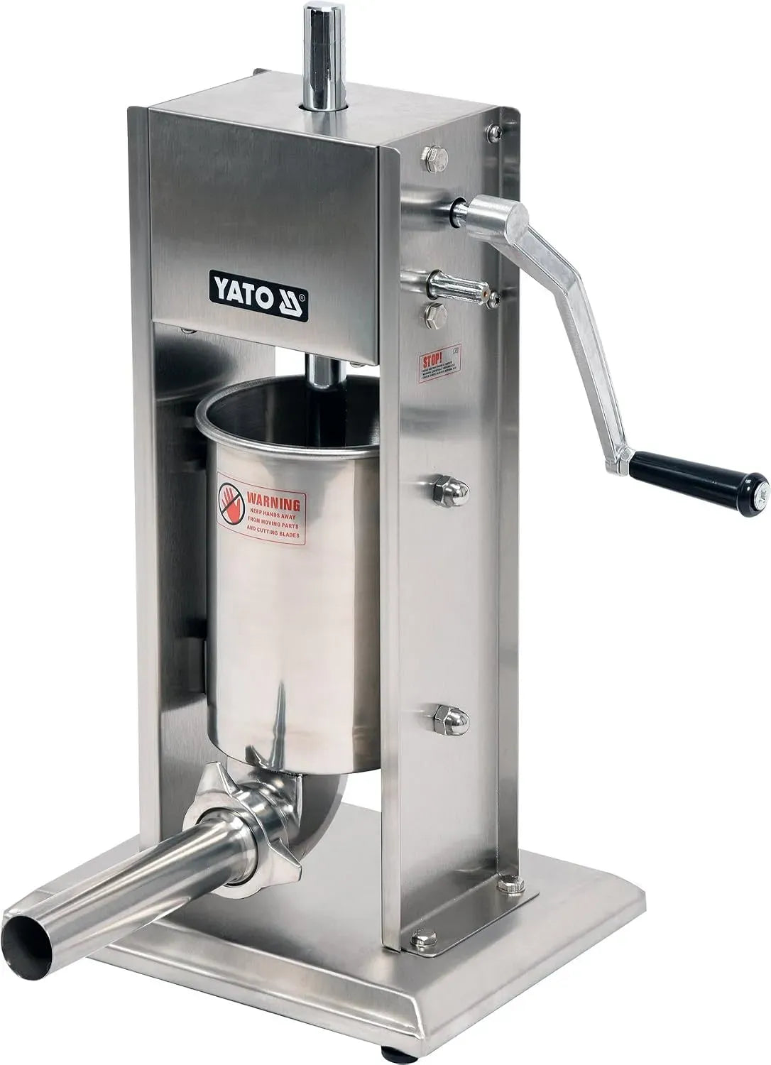 2-Gang-Getriebe Wurstfüllmaschine, Wurstpresse, 3 L, 3 kg, 5 kg, 7 kg, Edelstahl, YATO