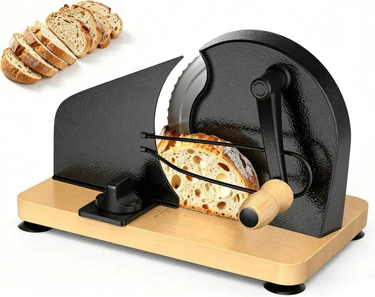 Brotschneidemaschine, Brotschneidemaschine Manuell mit Handkurbel