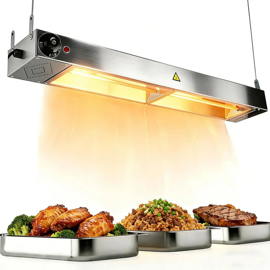 1PC Speisenwärmer, Wärmelampe, 90cm, 90 cm, Wärmefunktion, Küche Gastro